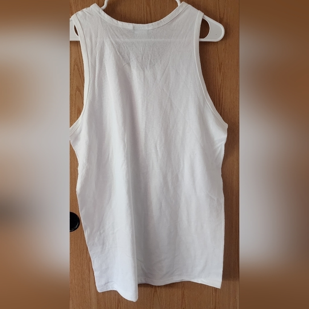 Harley-Davidson White Relaxed Sleeveless Tank Top 100% Cotton - Picture 2 of 3